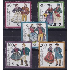 ALEMANIA OCCIDENTAL 1993 SERIE COMPLETA NUEVA MINT BAILES TRAJES TIPICOS 12 EUROS